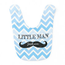 Personalized Little Man Mustache Chevron Boy Bib Personalized Little Man Mustache Chevron Boy Bib