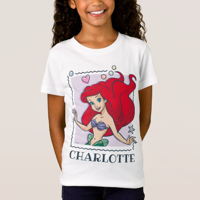 Personalized Little Mermaid Ariel T-Shirt (Front)