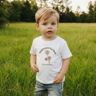 Personalized Little Pollinators Wildflowers Toddler T-shirt