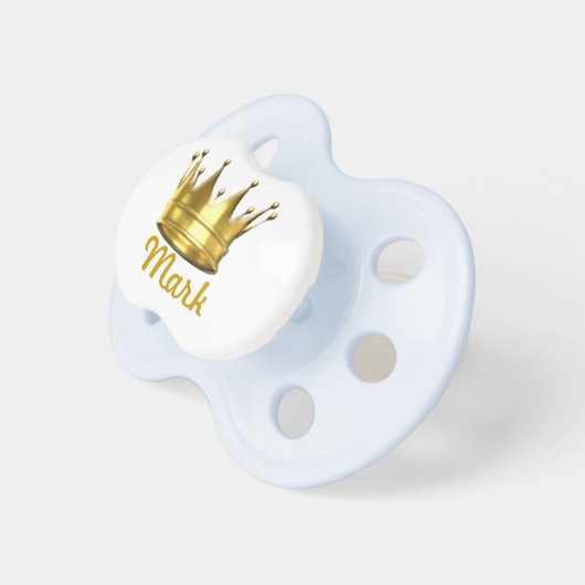 Personalized Little Prince Crown Pacifier (Front Right)