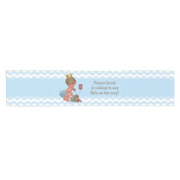 Personalized Little Prince On Phone Baby Shower Short Table Runner by GroovyGraphics at Zazzle