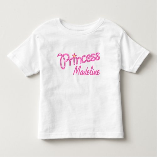 Personalized Little Princess graphic text girls Toddler T_shirt