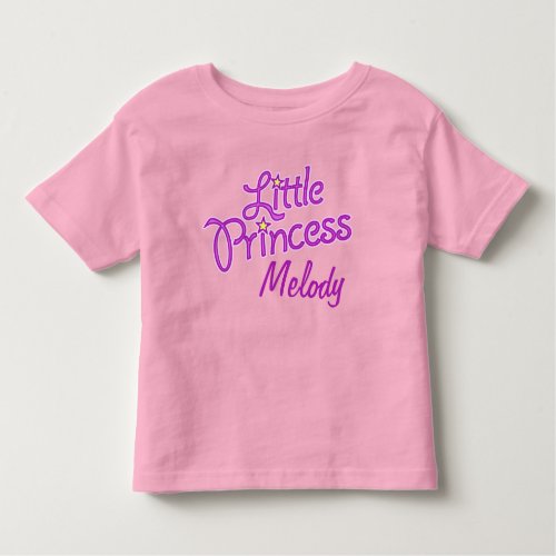 Personalized Little Princess graphic text girls Toddler T_shirt