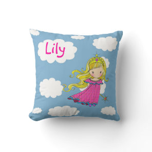 Personalized Little Princess Throw Pillow