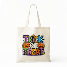 Personalized Little Witch Trick or Treat Tote