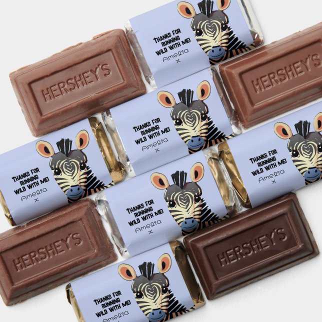 Personalized Little Zebra Birthday Hershey's Miniatures (Assorted)