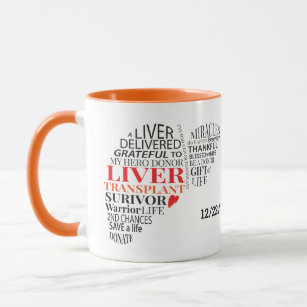 Personalized Liver Transplant Survivor Coffee Mug