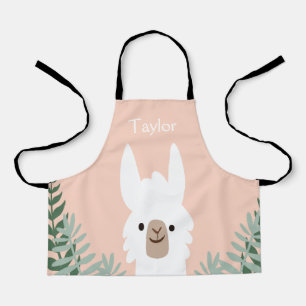 Personalized Llama Kids Apron