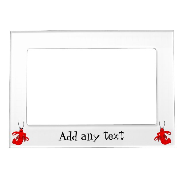 Personalized Lobster Design Magnetic Photo Frame (Front)