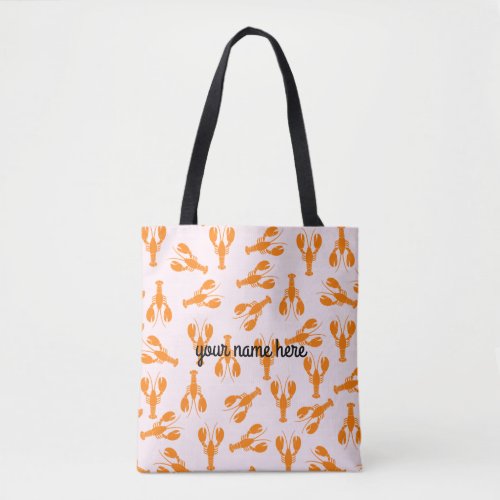 Personalized Lobster Tote Bag