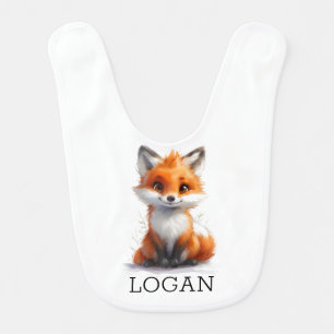 Personalized 'Logan' Fox Bib