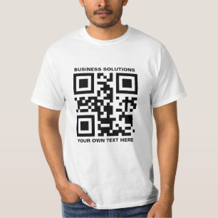 Personalized logo and QR code T-Shirt