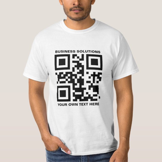 Personalized logo and QR code T-Shirt (Front)