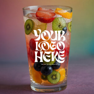 Personalized Logo and Text Beer Glasses