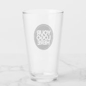 Personalized Logo and Text Beer Glasses (Back)