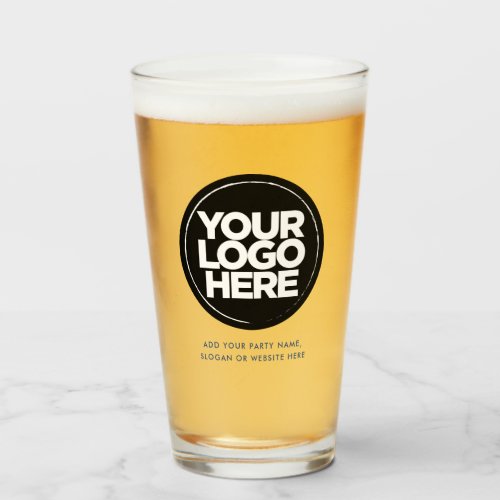 Personalized Logo and Text Beer Glasses