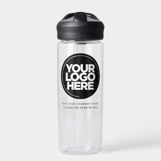 Personalized Logo and Text Business Water Bottle (Front)