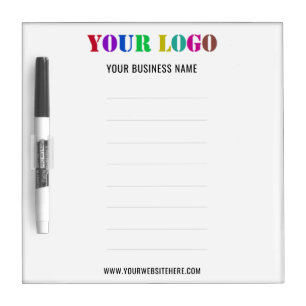 Personalized Logo and Text Company Dry Erase Board