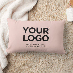 Personalized Logo and Text Corporate Lumbar Pillow