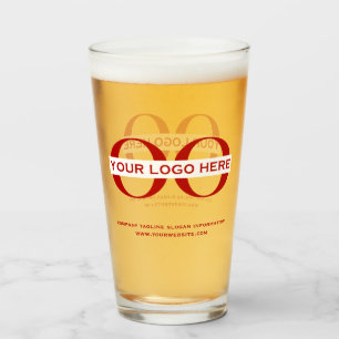 Personalized Logo and Text Glass