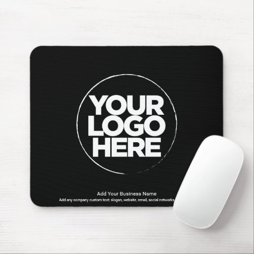 Personalized Logo and Text Modern Mouse Pad