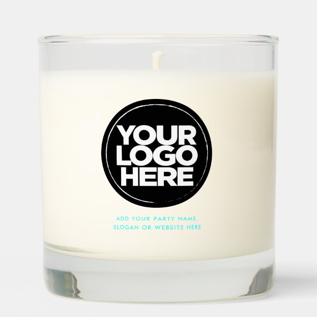 Personalized Logo and Text Party Scented Candle (Front)