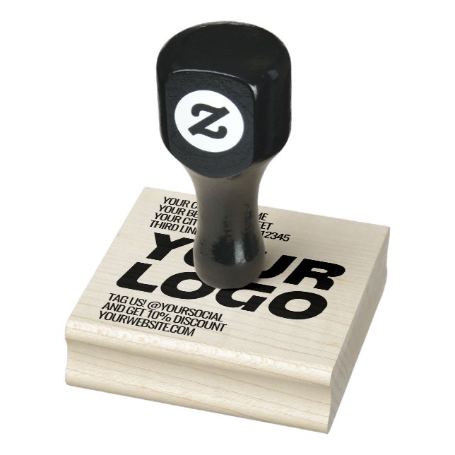 Personalized Logo and Text Promotional Rubber Stamp (Stamp)