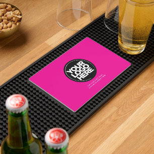 Personalized Logo and Text Whiskey Coffee Bar Mat