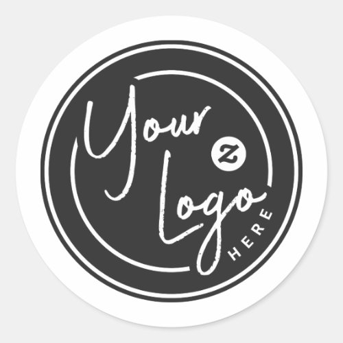 Personalized Logo Business Classic Round Sticker