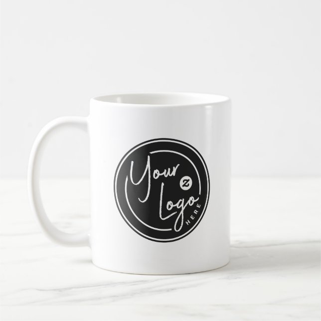 Personalized Logo Business Coffee Mug (Left)