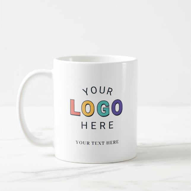 Personalized Logo Business Coffee Mug (Left)