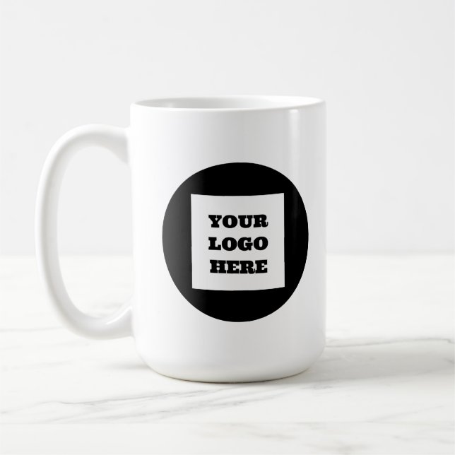 Personalized Logo Business Company Script Beer Coffee Mug (Left)