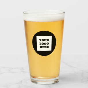 Personalized Logo Business Company Script Beer Glass