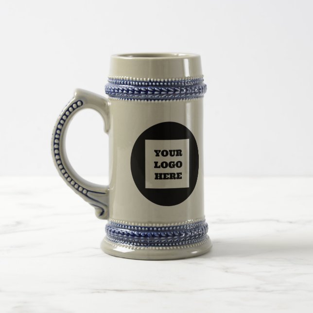Personalized Logo Business Company Script Beer Stein (Left)