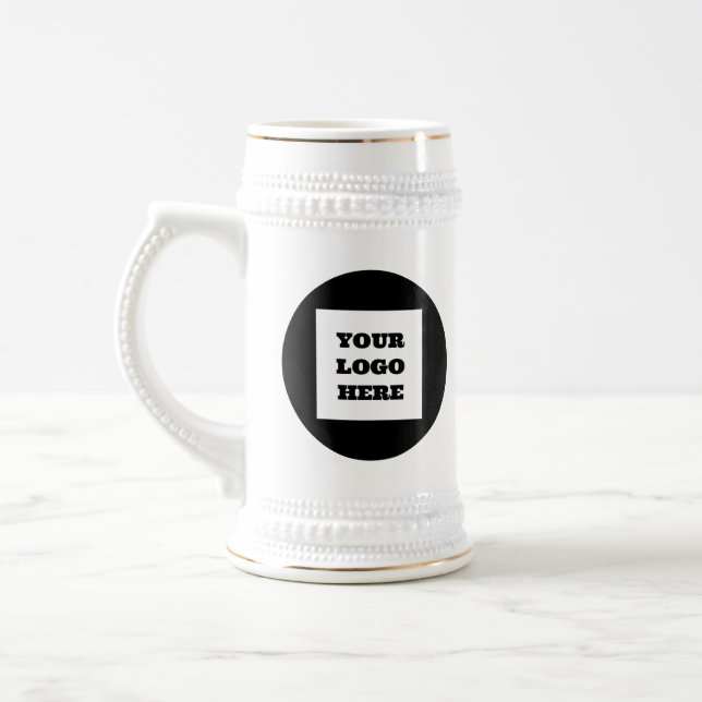 Personalized Logo Business Company Script Beer Stein (Left)