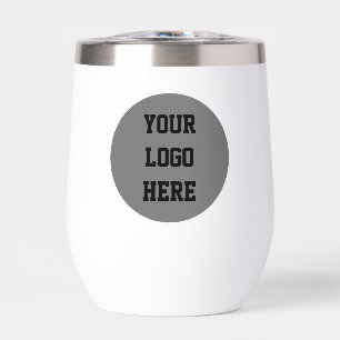 Personalized Logo Business Company Script Thermal Wine Tumbler