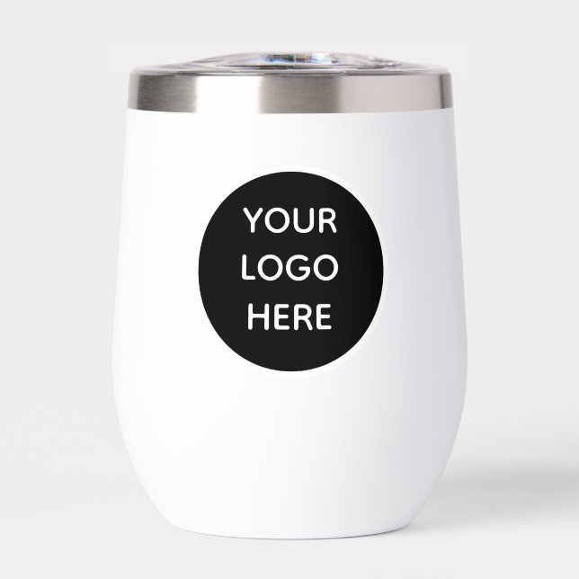 Personalized Logo Business Company Script Thermal Wine Tumbler (Front)