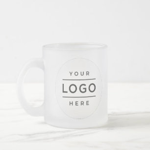 Personalized Logo Business Frosted Glass Coffee Mug