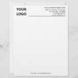 Personalized Logo Business Name Info Letterhead<br><div class="desc">Custom Colors and Font - Your Business Letterhead with Logo Name Address Text Contact Info - Choose / add your favorite text font / size / colors ! Resize and move or remove and add elements - Image / text with Customization tool ! Good Luck - Be Happy :)</div>