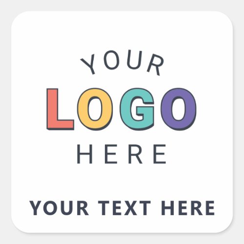 Personalized Logo Business Square Sticker