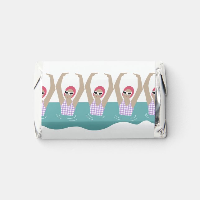 Personalized Logo Custom Swimmers Aquatic Club   Hershey's Miniatures (Front)