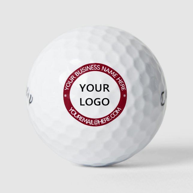 Personalized Logo Custom Text Stamps Golf Balls (Front)