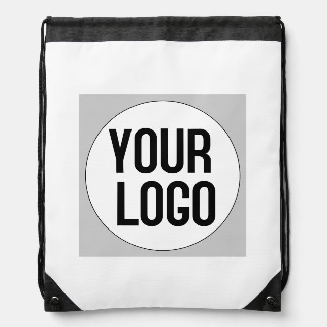 Personalized logo design on Drawstring Backpack (Front)