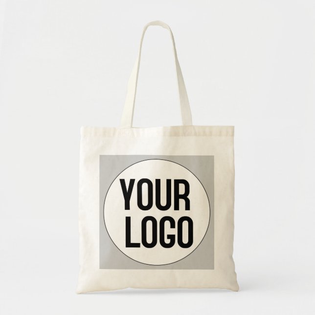 Personalized logo design template on tote bag (Front)