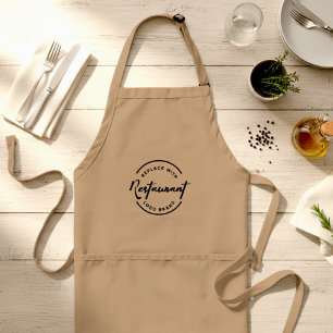 Personalized Logo for Restaurants, Cafés, Barkers Adult Apron