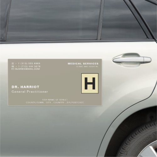 Personalized Logo General Practitioner Nurse Car Magnet