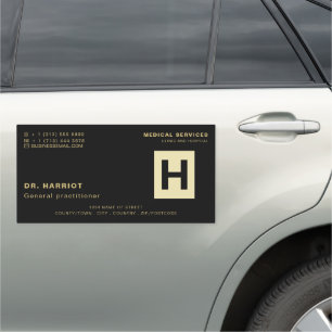 Personalized Logo, General practitioner, Nurse Car Magnet