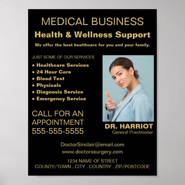 Personalized Logo, General practitioner, Nurse Poster | Zazzle