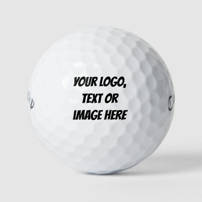 ⛳ Personalized Logo Golf Balls - Christmas Golfer  (Front)