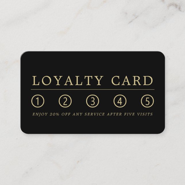Personalized Logo -   Loyalty Card (Front)